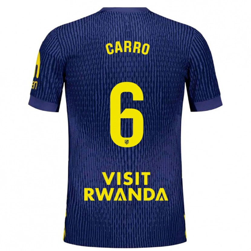 Danxen Herren Mikel Carro #6 Marine Gelb Auswärtstrikot Trikot 2025/26 T-Shirt Österreich