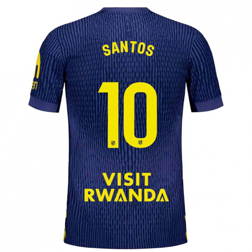 Danxen Herren Leicy Santos #10 Marine Gelb Auswärtstrikot Trikot 2025/26 T-Shirt Österreich