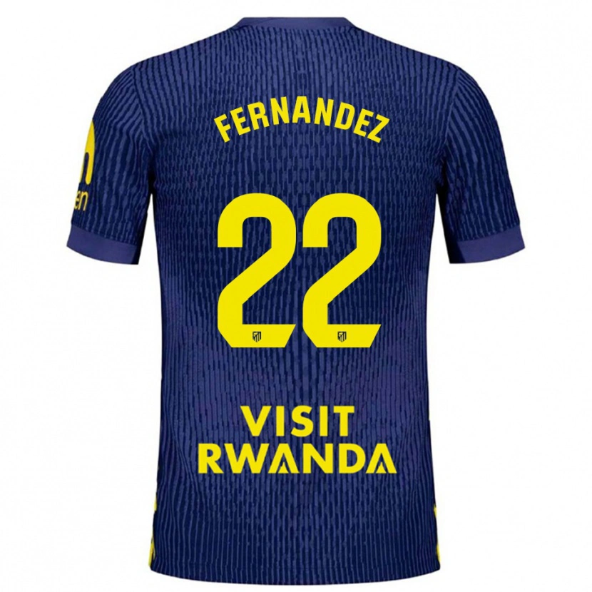 Danxen Herren David Fernández #22 Marine Gelb Auswärtstrikot Trikot 2025/26 T-Shirt Österreich