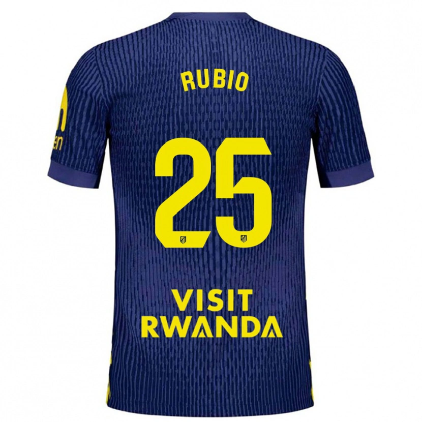 Danxen Herren Daniel Rubio #25 Marine Gelb Auswärtstrikot Trikot 2025/26 T-Shirt Österreich