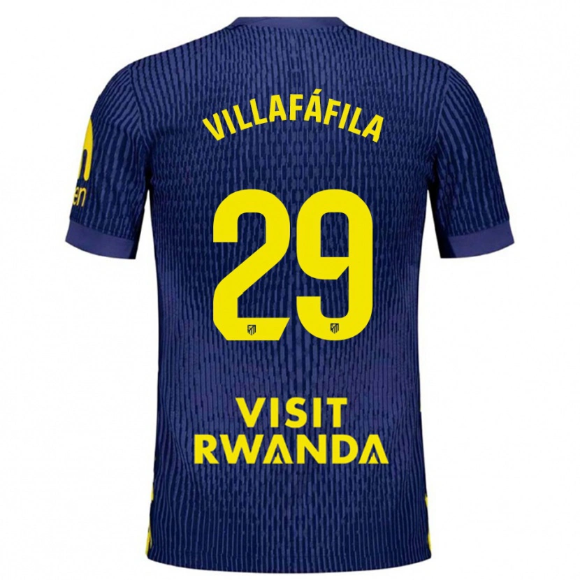Danxen Herren Mariano Villafáfila #29 Marine Gelb Auswärtstrikot Trikot 2025/26 T-Shirt Österreich