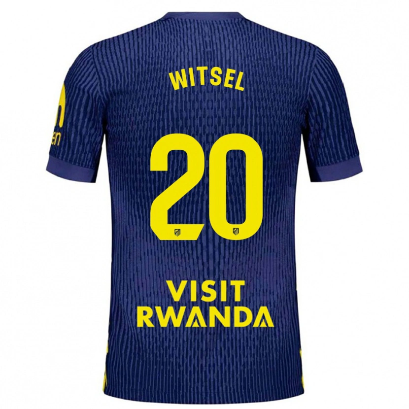 Danxen Herren Axel Witsel #20 Marine Gelb Auswärtstrikot Trikot 2025/26 T-Shirt Österreich