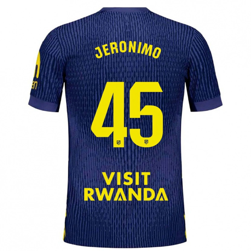 Danxen Herren Isaiah Jeronimo #45 Marine Gelb Auswärtstrikot Trikot 2025/26 T-Shirt Österreich