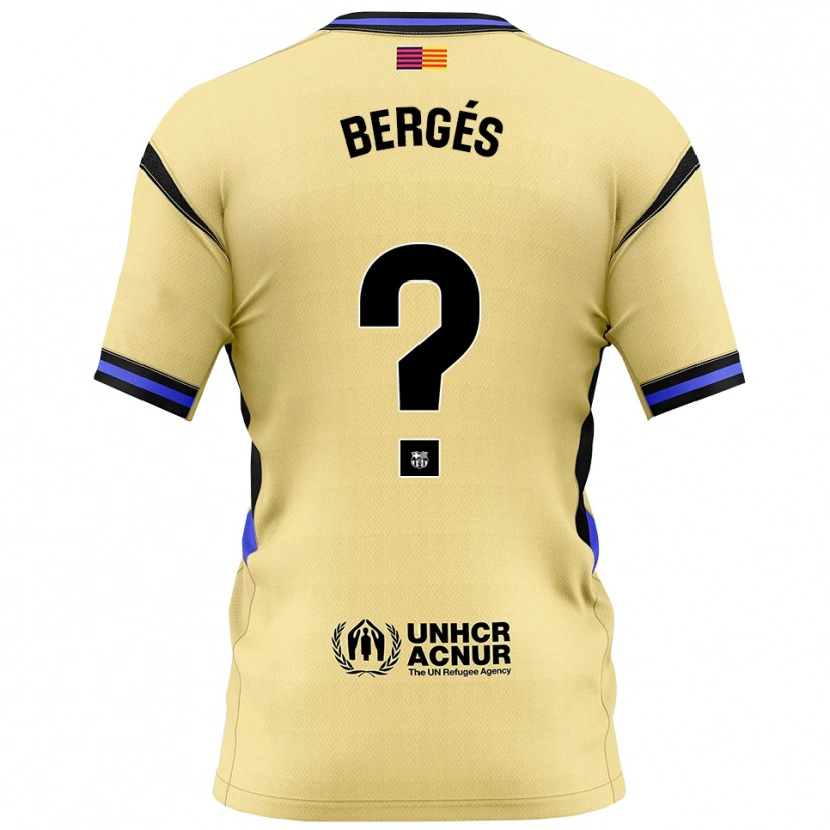 Danxen Herren Pau Bergés #0 Gelb Schwarz Auswärtstrikot Trikot 2025/26 T-Shirt Österreich