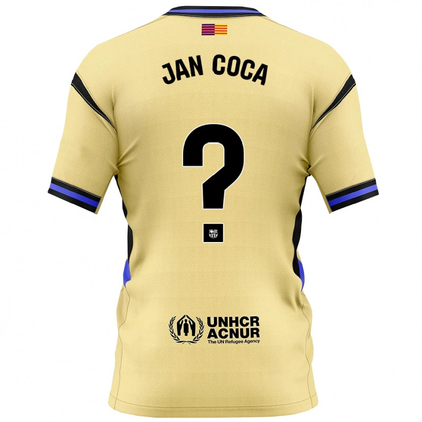 Danxen Herren Jan Coca #0 Gelb Schwarz Auswärtstrikot Trikot 2025/26 T-Shirt Österreich