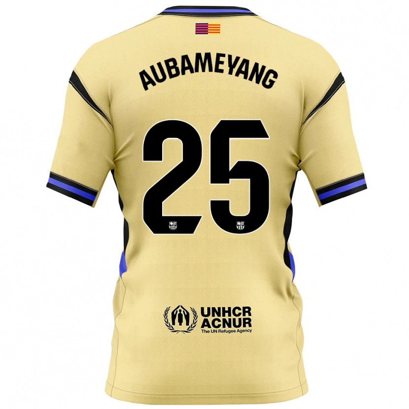 Danxen Herren Pierre Emerick Aubameyang #25 Gelb Schwarz Auswärtstrikot Trikot 2025/26 T-Shirt Österreich