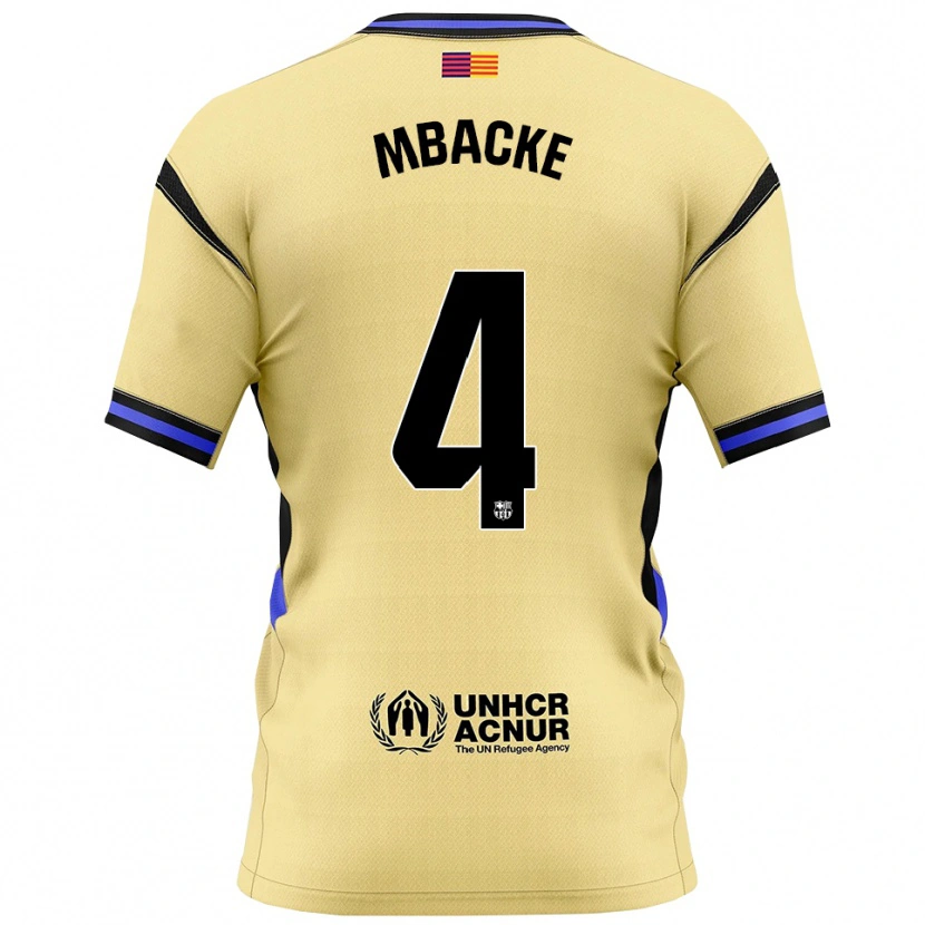 Danxen Herren Mamadou Mbacke #4 Gelb Schwarz Auswärtstrikot Trikot 2025/26 T-Shirt Österreich