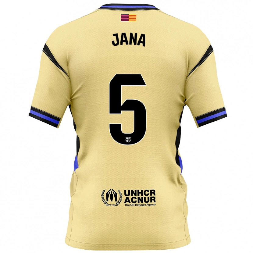Danxen Herren Jana Fernández #5 Gelb Schwarz Auswärtstrikot Trikot 2025/26 T-Shirt Österreich