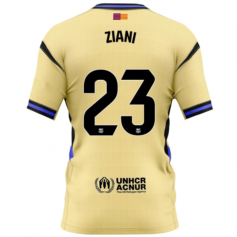 Danxen Herren Ismael Ziani #23 Gelb Schwarz Auswärtstrikot Trikot 2025/26 T-Shirt Österreich
