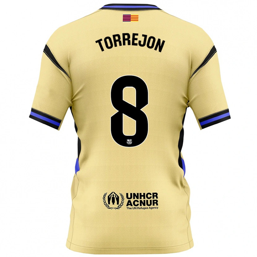 Danxen Herren Marta Torrejon #8 Gelb Schwarz Auswärtstrikot Trikot 2025/26 T-Shirt Österreich