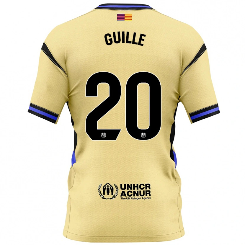 Danxen Herren Guille Fernández #20 Gelb Schwarz Auswärtstrikot Trikot 2025/26 T-Shirt Österreich