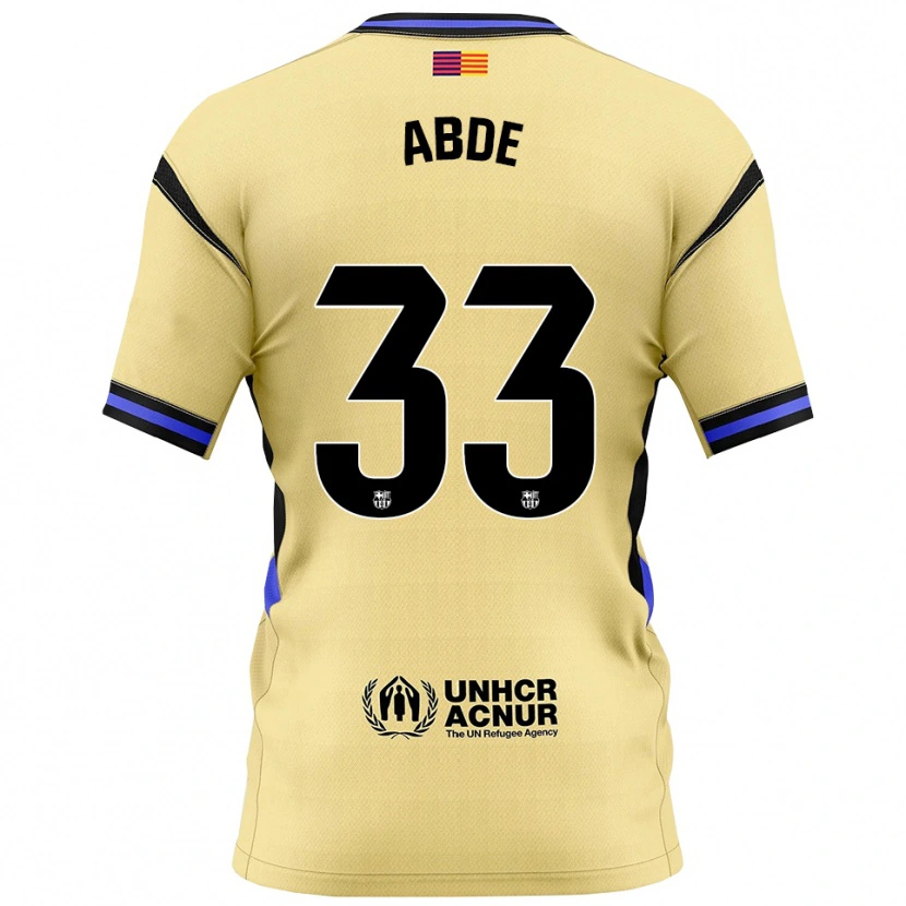 Danxen Herren Ez Abde #33 Gelb Schwarz Auswärtstrikot Trikot 2025/26 T-Shirt Österreich