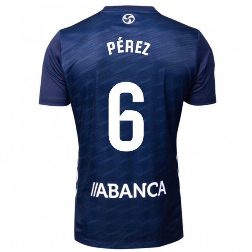 Danxen Herren Elena Pérez #6 Marine Weiß Auswärtstrikot Trikot 2025/26 T-Shirt Österreich