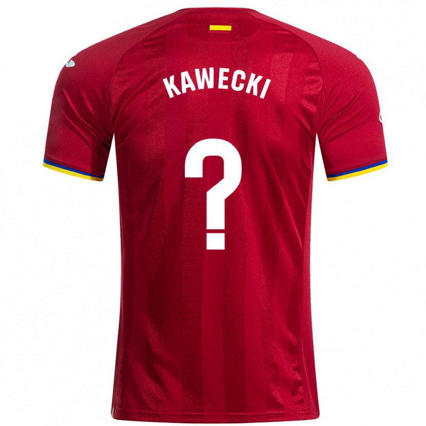 Danxen Herren Luis Kawecki #0 Rot Gelb Blau Auswärtstrikot Trikot 2025/26 T-Shirt Österreich