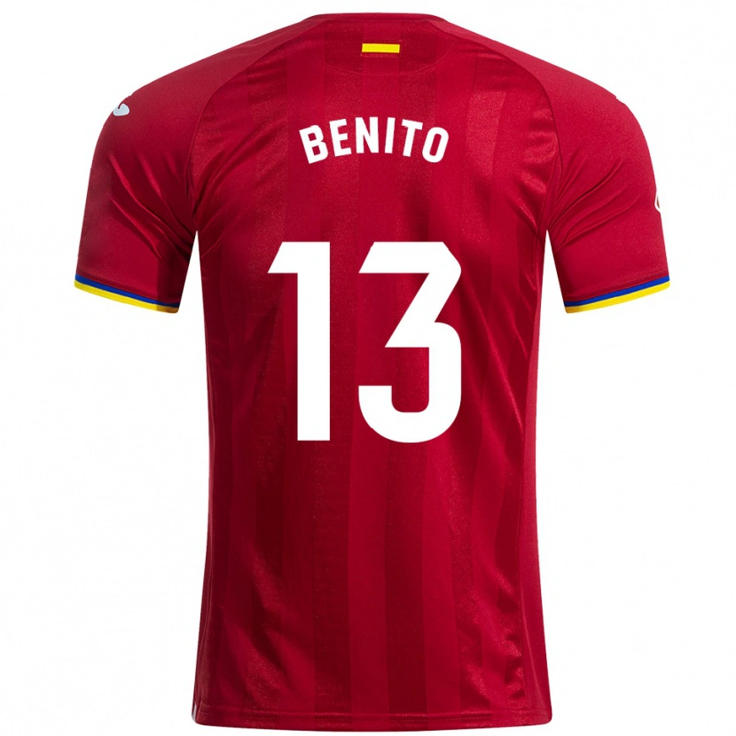 Danxen Herren Jorge Benito #13 Rot Gelb Blau Auswärtstrikot Trikot 2025/26 T-Shirt Österreich