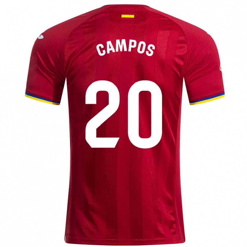 Danxen Herren Álex Campos #20 Rot Gelb Blau Auswärtstrikot Trikot 2025/26 T-Shirt Österreich