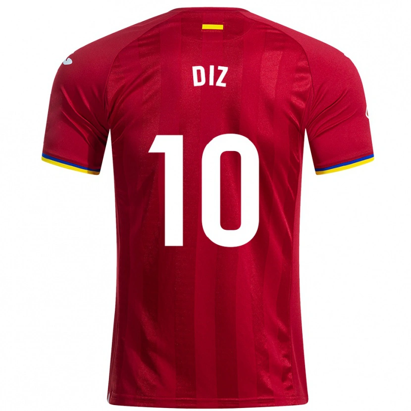 Danxen Herren Rafa Diz #10 Rot Gelb Blau Auswärtstrikot Trikot 2025/26 T-Shirt Österreich