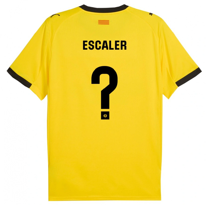 Danxen Herren Joel Escaler #0 Gelb Schwarz Auswärtstrikot Trikot 2025/26 T-Shirt Österreich