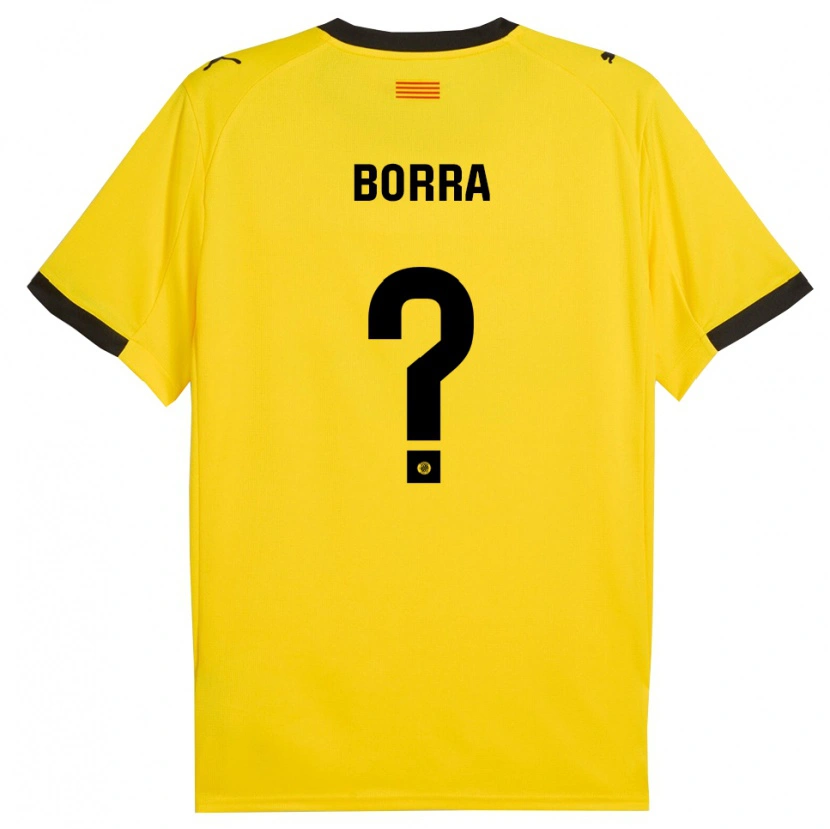 Danxen Herren Biel Borra #0 Gelb Schwarz Auswärtstrikot Trikot 2025/26 T-Shirt Österreich