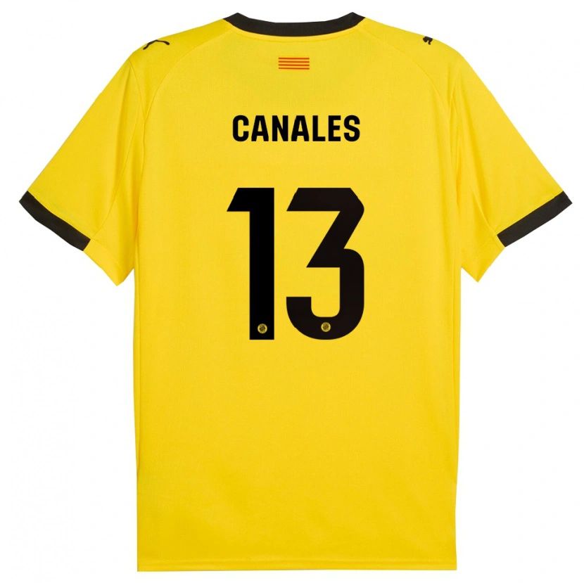 Danxen Herren Juanvi Canales #13 Gelb Schwarz Auswärtstrikot Trikot 2025/26 T-Shirt Österreich