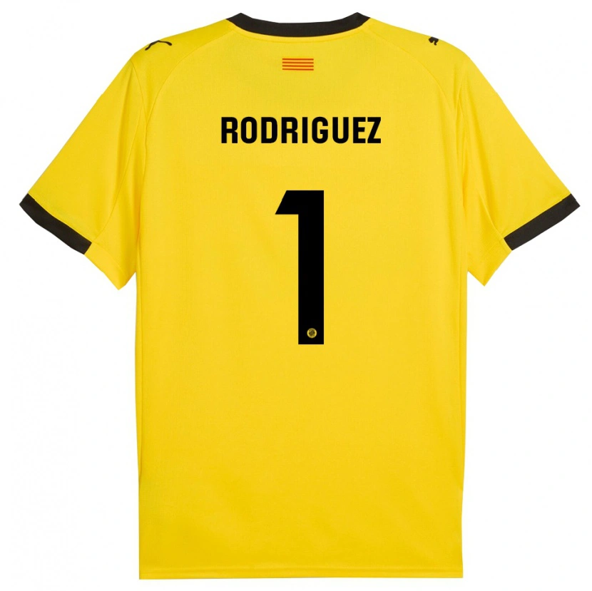 Danxen Herren Maria Rodríguez #1 Gelb Schwarz Auswärtstrikot Trikot 2025/26 T-Shirt Österreich