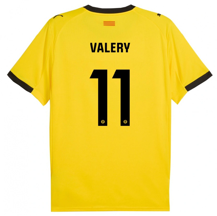 Danxen Herren Valery Fernández #11 Gelb Schwarz Auswärtstrikot Trikot 2025/26 T-Shirt Österreich