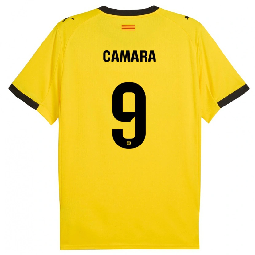 Danxen Herren Dawda Camara #9 Gelb Schwarz Auswärtstrikot Trikot 2025/26 T-Shirt Österreich