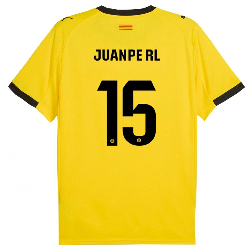 Danxen Herren Juanpe #15 Gelb Schwarz Auswärtstrikot Trikot 2025/26 T-Shirt Österreich
