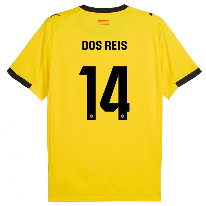 Danxen Herren Leo Dos Reis #14 Gelb Schwarz Auswärtstrikot Trikot 2025/26 T-Shirt Österreich