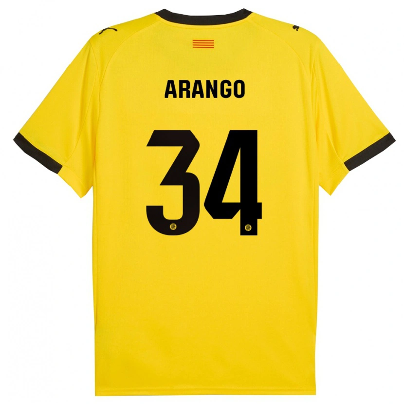 Danxen Herren Juan Arango #34 Gelb Schwarz Auswärtstrikot Trikot 2025/26 T-Shirt Österreich