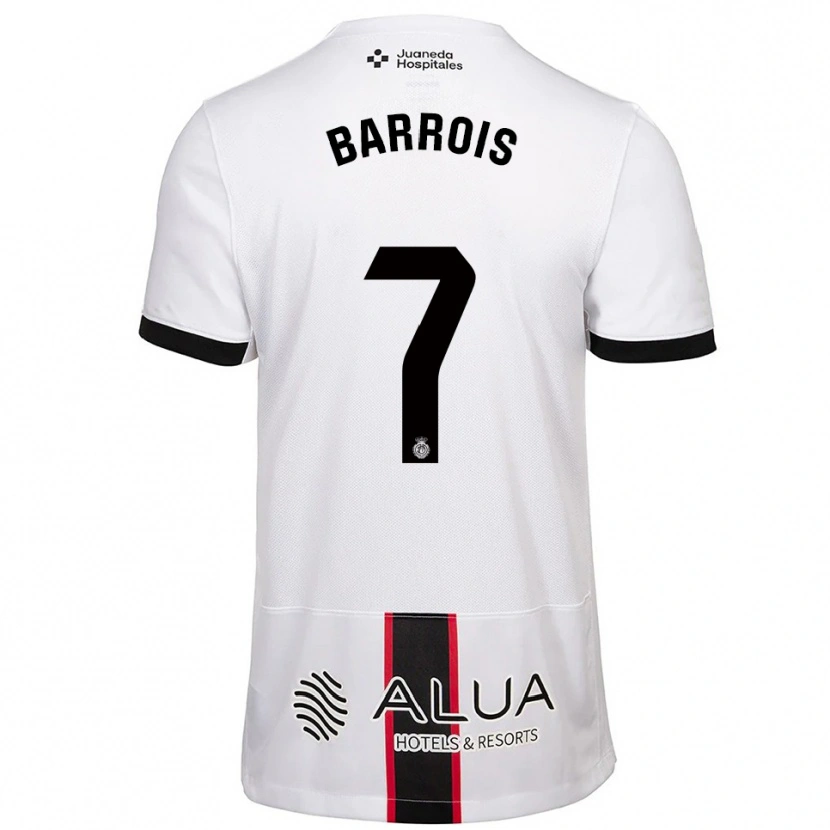 Danxen Herren Eliott Barrois #7 Weiß Schwarz Auswärtstrikot Trikot 2025/26 T-Shirt Österreich