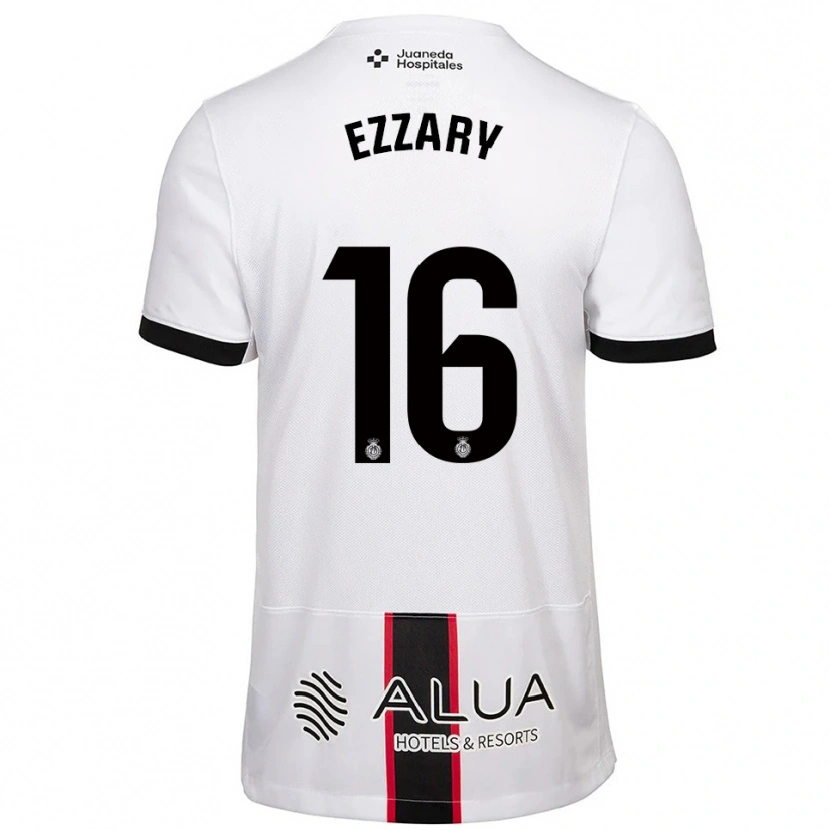 Danxen Herren Ismael Ezzary #16 Weiß Schwarz Auswärtstrikot Trikot 2025/26 T-Shirt Österreich