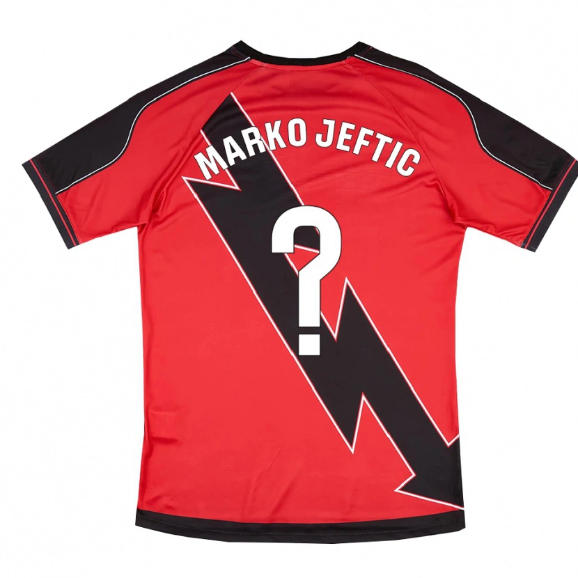 Danxen Herren Marko Jeftic #0 Rot Schwarz Auswärtstrikot Trikot 2025/26 T-Shirt Österreich