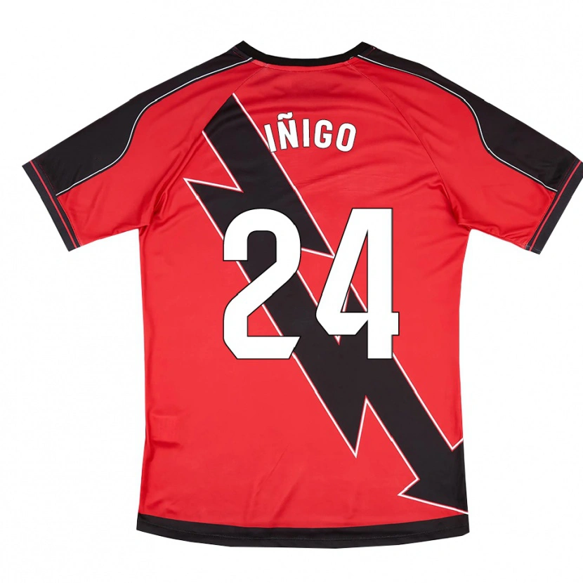 Danxen Herren Iván Iñigo #24 Rot Schwarz Auswärtstrikot Trikot 2025/26 T-Shirt Österreich