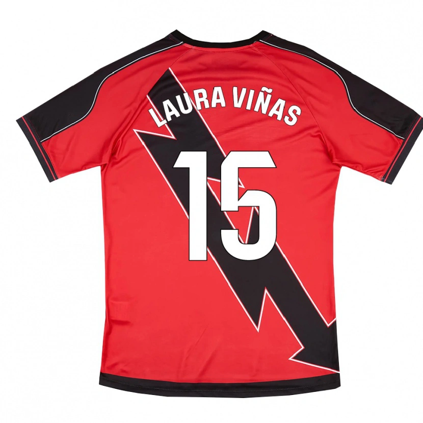 Danxen Herren Laura Viñas Herrera #15 Rot Schwarz Auswärtstrikot Trikot 2025/26 T-Shirt Österreich