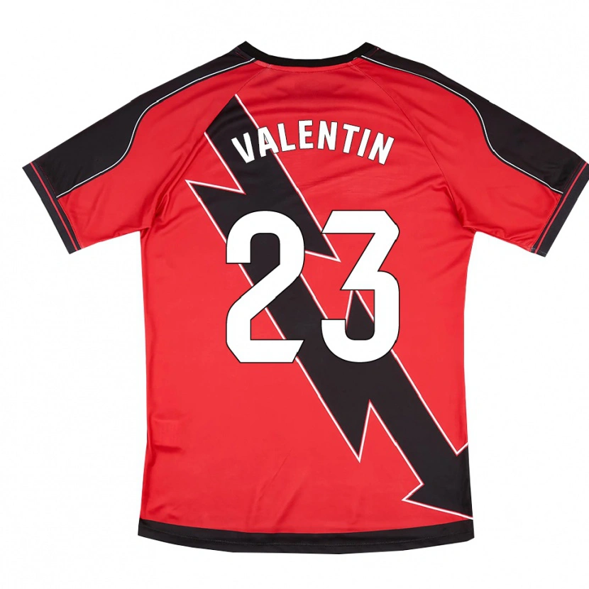 Danxen Herren Óscar Valentín #23 Rot Schwarz Auswärtstrikot Trikot 2025/26 T-Shirt Österreich