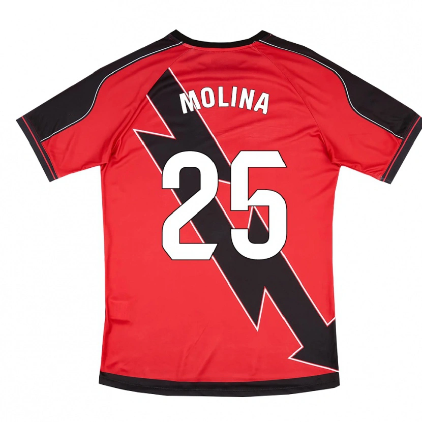 Danxen Herren Adrián Molina #25 Rot Schwarz Auswärtstrikot Trikot 2025/26 T-Shirt Österreich