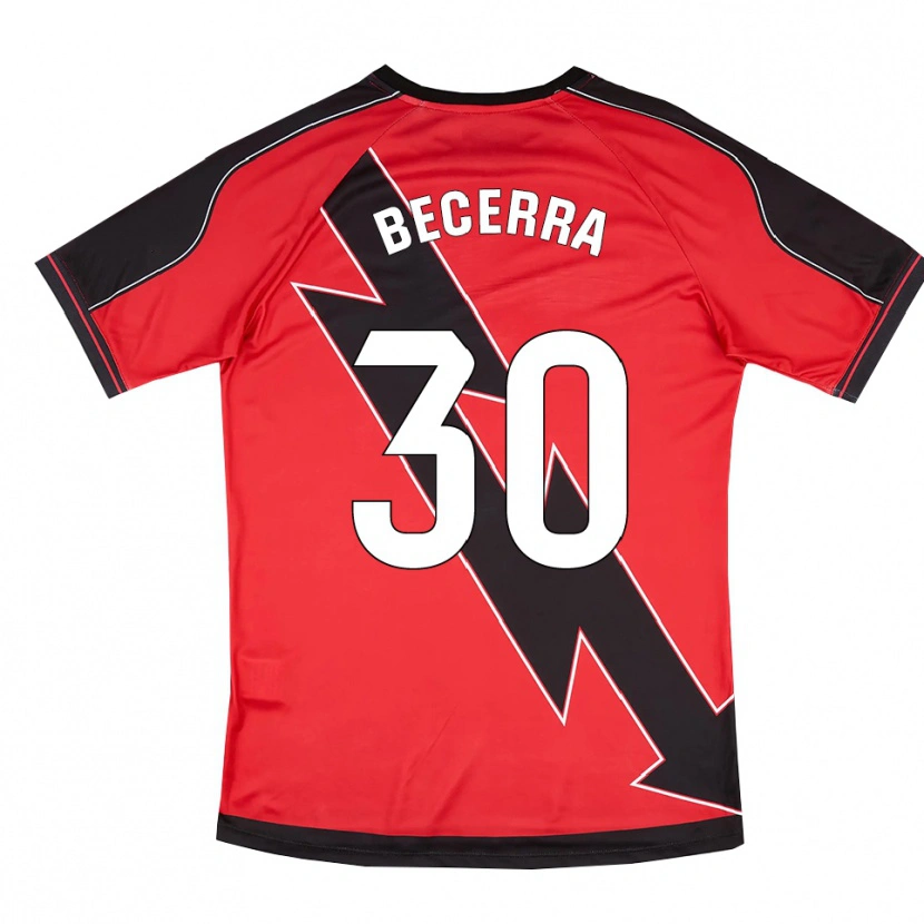 Danxen Herren Samu Becerra #30 Rot Schwarz Auswärtstrikot Trikot 2025/26 T-Shirt Österreich