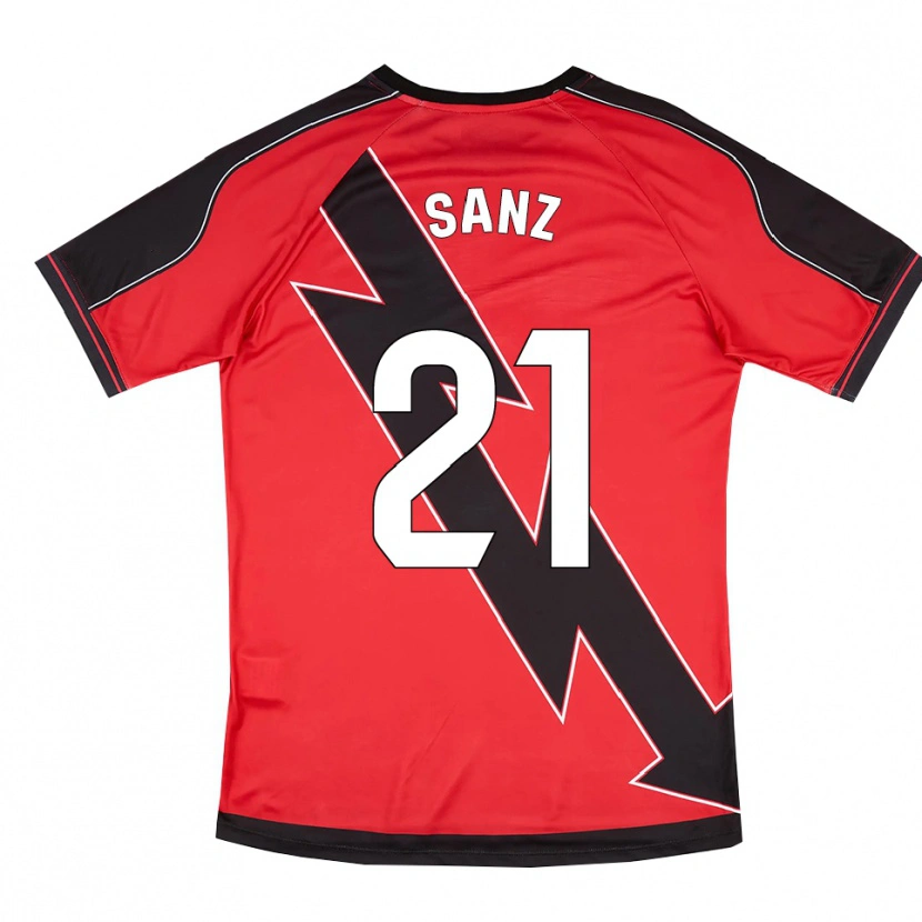 Danxen Herren Luismi Sanz #21 Rot Schwarz Auswärtstrikot Trikot 2025/26 T-Shirt Österreich