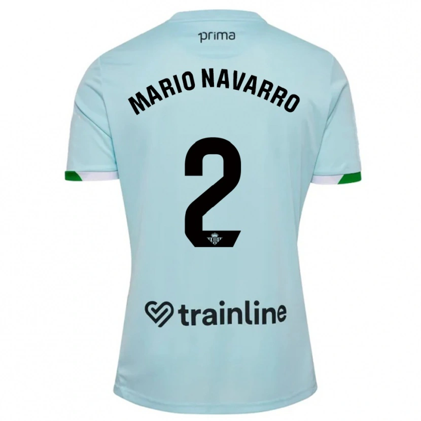 Danxen Herren Mario Navarro #2 Himmelblau Grün Auswärtstrikot Trikot 2025/26 T-Shirt Österreich