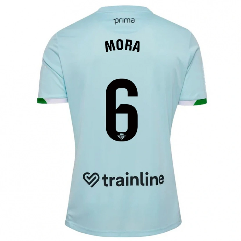 Danxen Herren Marcos Mora #6 Himmelblau Grün Auswärtstrikot Trikot 2025/26 T-Shirt Österreich
