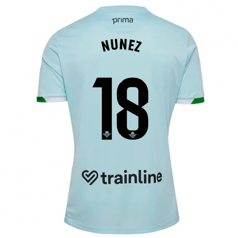 Danxen Herren Romina Núñez #18 Himmelblau Grün Auswärtstrikot Trikot 2025/26 T-Shirt Österreich