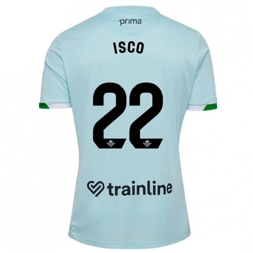 Danxen Herren Isco #22 Himmelblau Grün Auswärtstrikot Trikot 2025/26 T-Shirt Österreich
