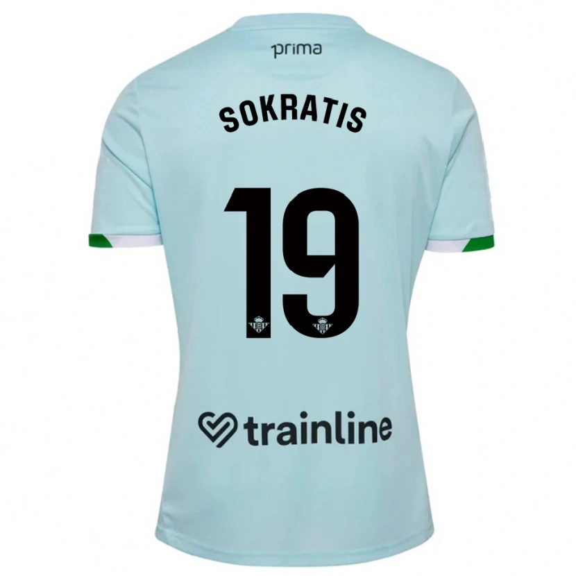 Danxen Herren Sokratis Papastathopoulos #19 Himmelblau Grün Auswärtstrikot Trikot 2025/26 T-Shirt Österreich