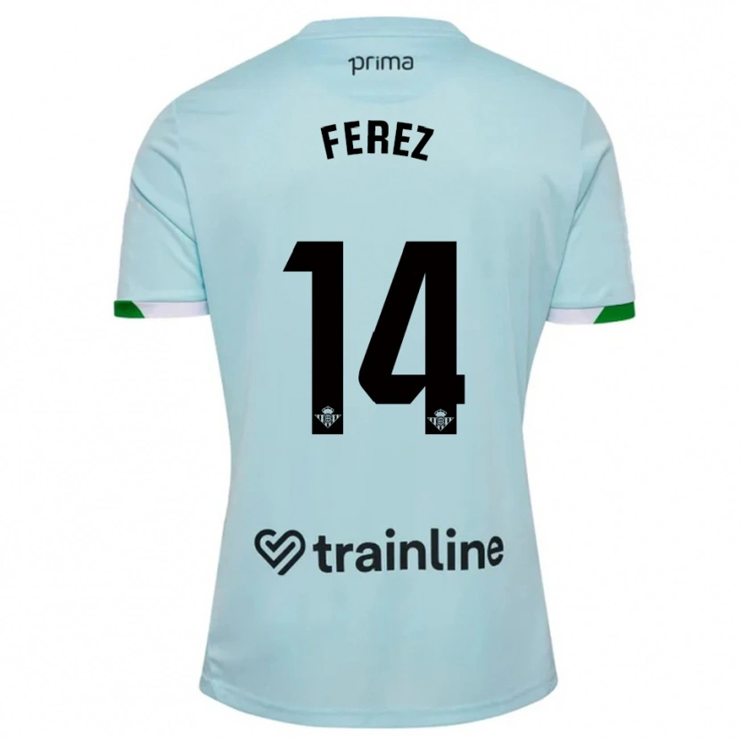 Danxen Herren Carolina Férez #14 Himmelblau Grün Auswärtstrikot Trikot 2025/26 T-Shirt Österreich