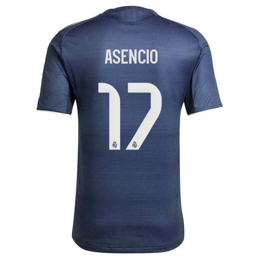 Danxen Herren Raúl Asencio #17 Marine Silber Auswärtstrikot Trikot 2025/26 T-Shirt Österreich