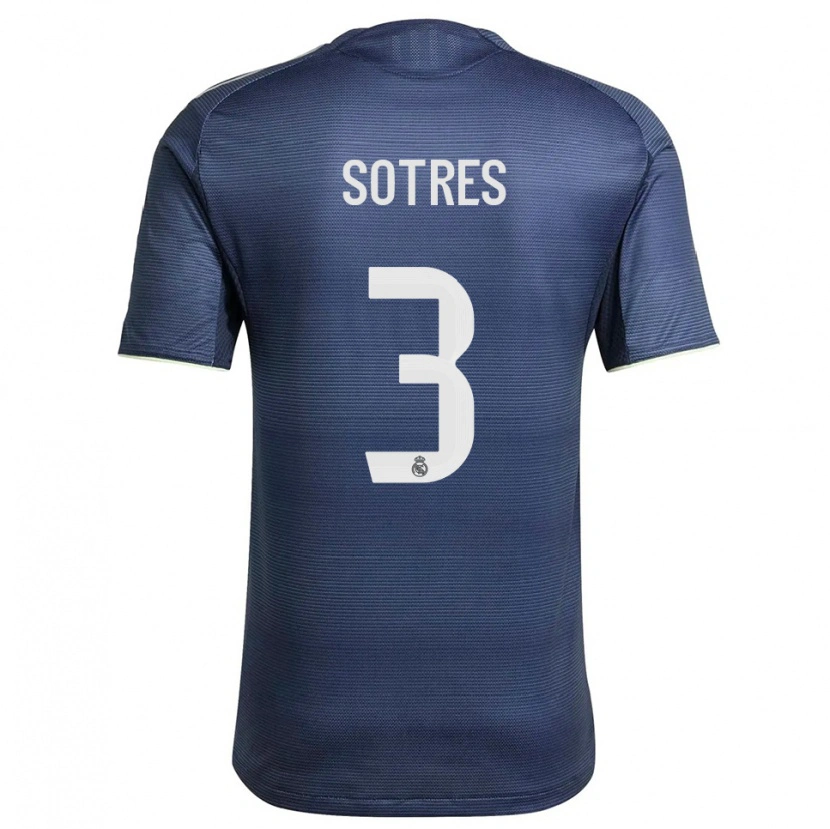 Danxen Herren Alfredo Sotres #3 Marine Silber Auswärtstrikot Trikot 2025/26 T-Shirt Österreich