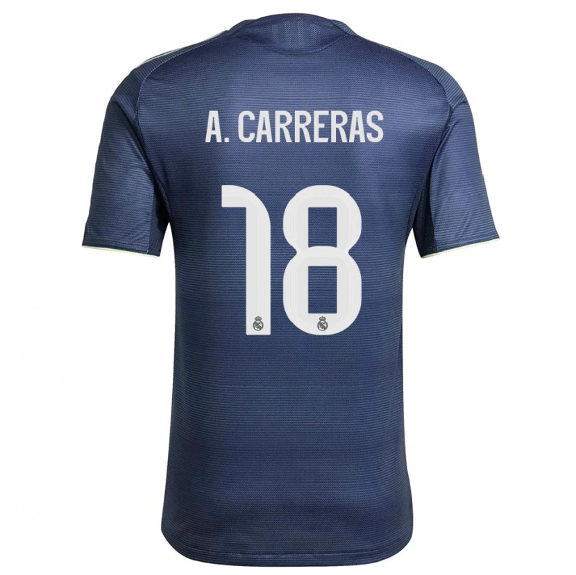 Danxen Herren Álvaro Carreras #18 Marine Silber Auswärtstrikot Trikot 2025/26 T-Shirt Österreich