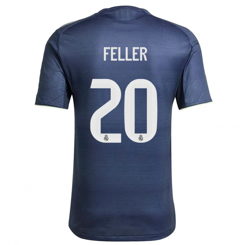Danxen Herren Naomie Feller #20 Marine Silber Auswärtstrikot Trikot 2025/26 T-Shirt Österreich