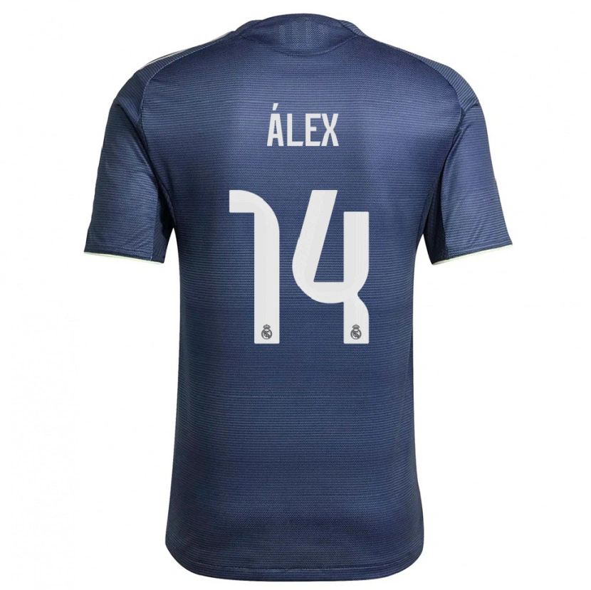 Danxen Herren Álex Pérez #14 Marine Silber Auswärtstrikot Trikot 2025/26 T-Shirt Österreich